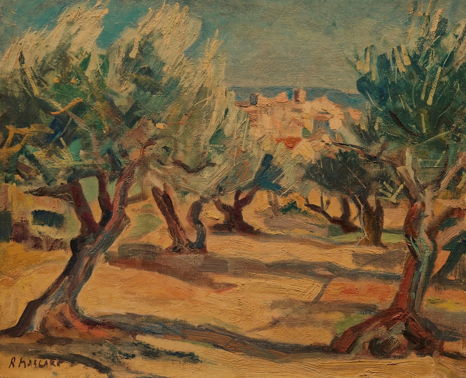 Roland Mascart — paysage à Caromb (1964)